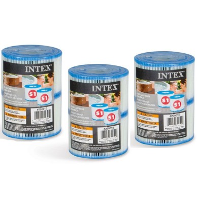 Intex S1 típusú szűrőbetét jakuzzihoz 6db