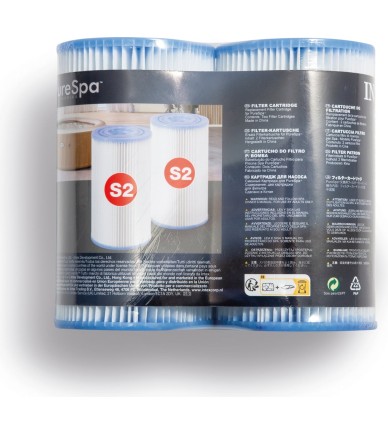 Intex S2 típusú szűrőbetét jakuzzihoz 2db